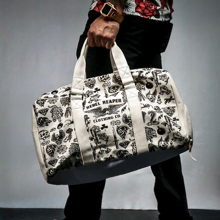 Tattoo Flash Duffle Bag V3 - White (Pre-Order)