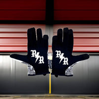 Thumbnail for White & Black Paisley Lightweight Gloves