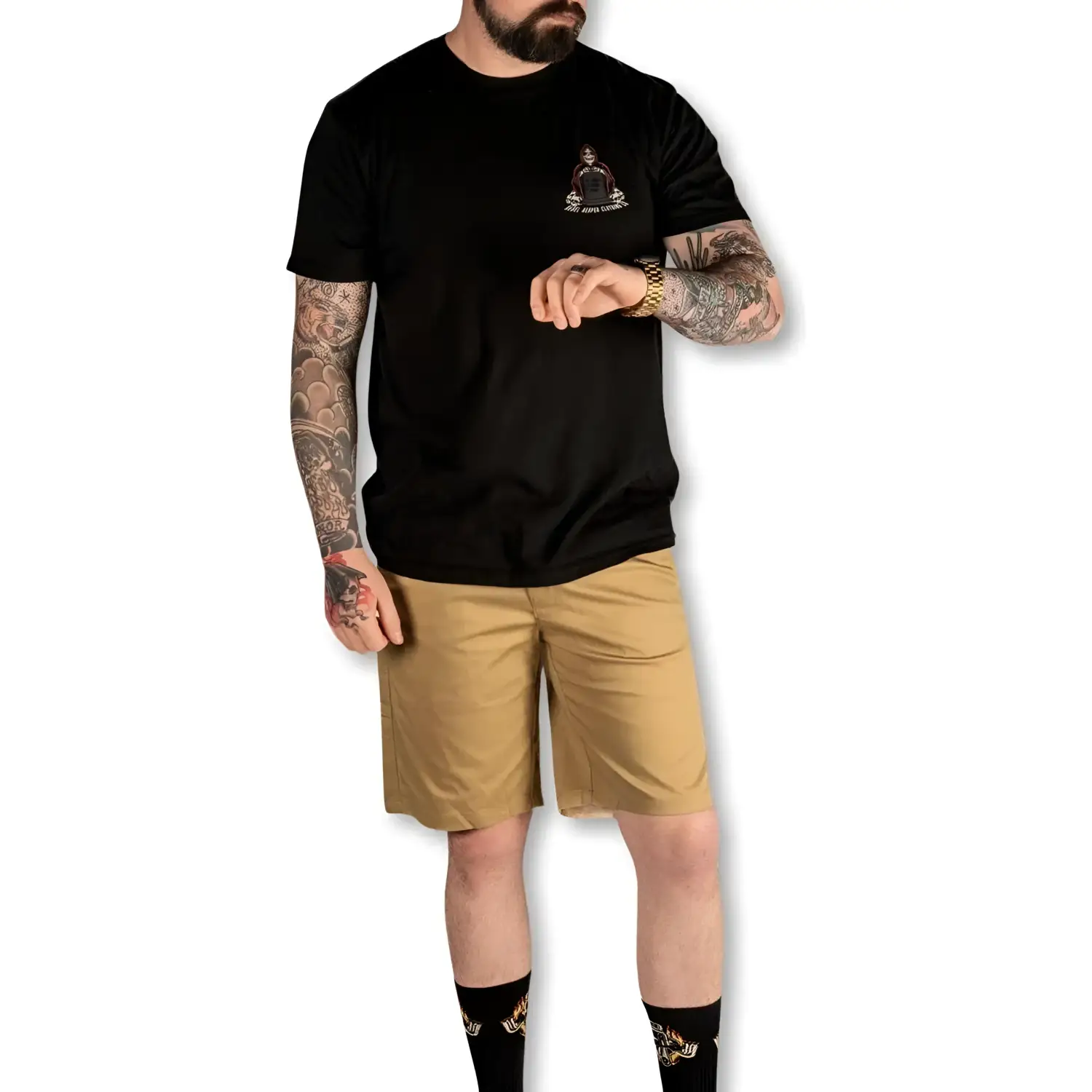 Chino Shorts | Khaki - Rebel Reaper Clothing Company