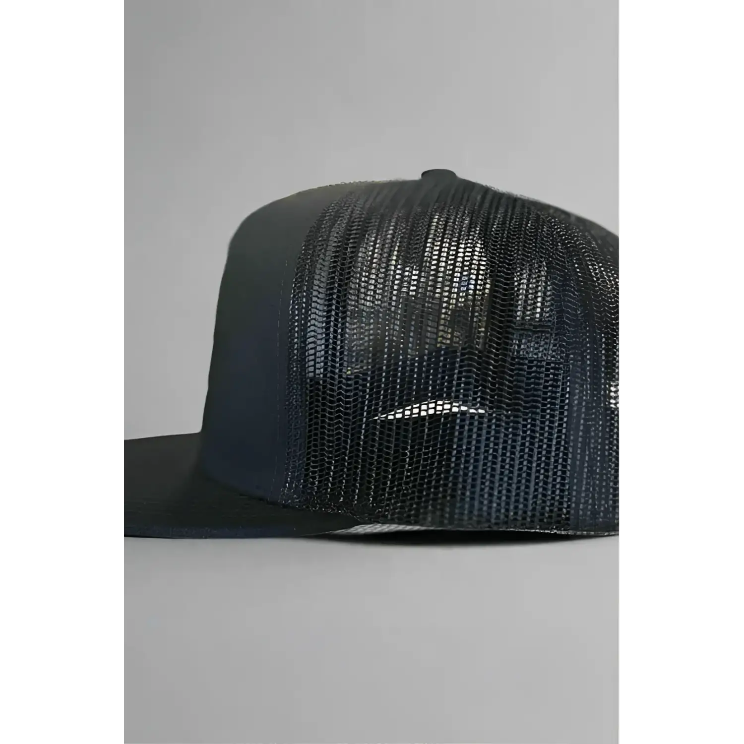 Black mesh trucker hat with reaper claw marks design, classic trucker cap, breathable mesh panels