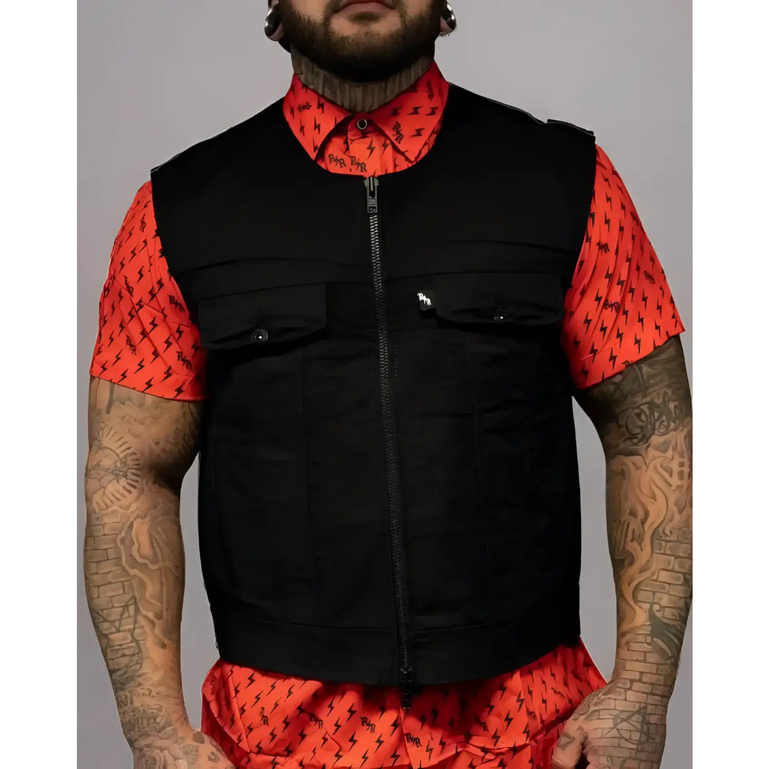 The Covert Vest Black Denim