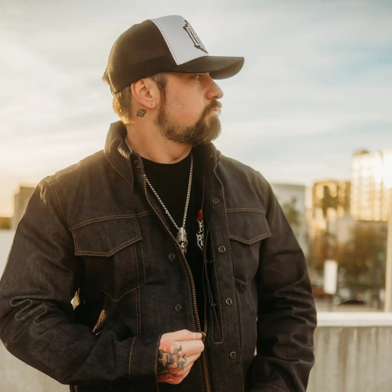 Indigo Blue Denim Trucker Jacket - Rebel Reaper Clothing Company