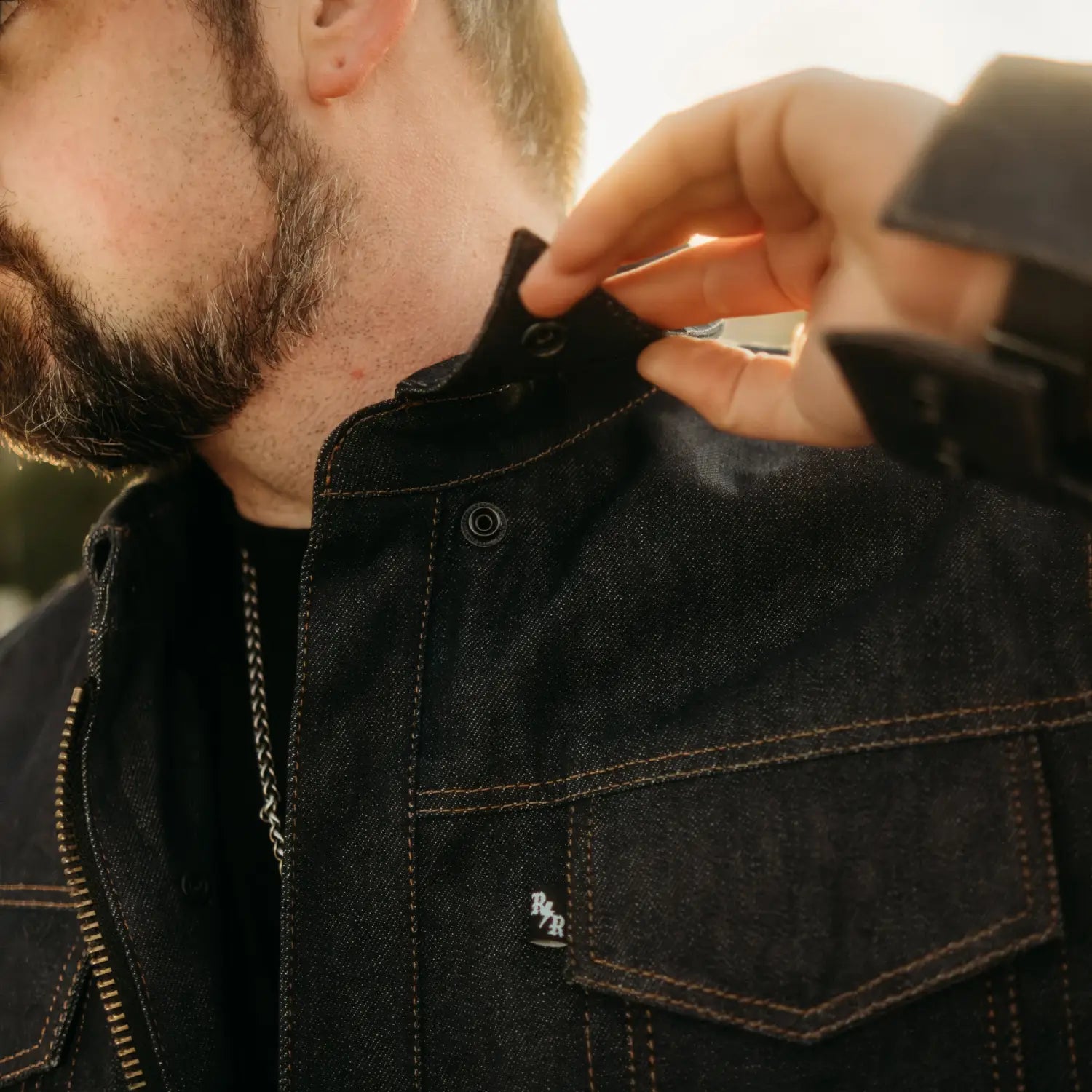 Indigo Blue Denim Trucker Jacket - Rebel Reaper Clothing Company