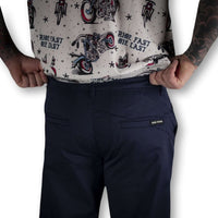 Thumbnail for Mens Navy Blue Chino Pants