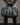 Black duffel bag with white tattoo-style graphics from the Bags collection for rebels