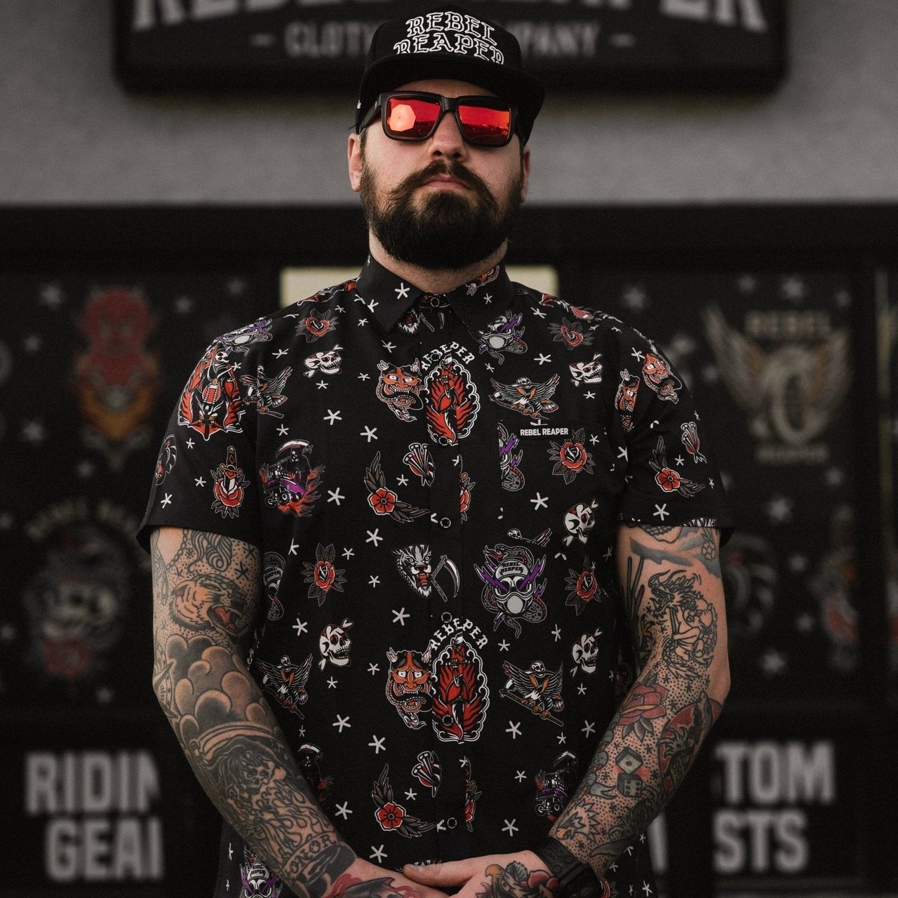 Mens Button Up Shirts - Rebel Reaper Clothing Company