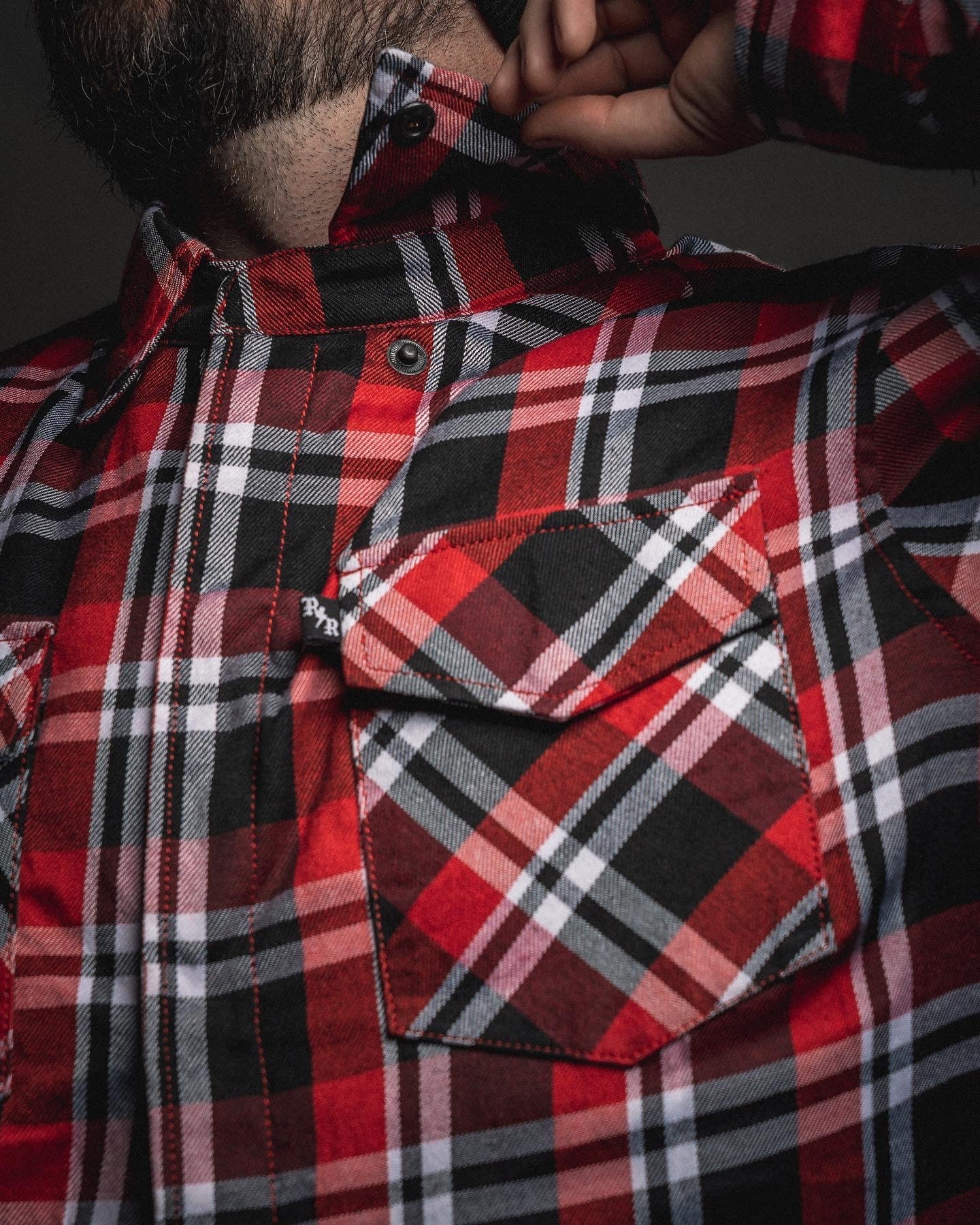 Brick Flannel Jacket - Men's Flannel Jacket - Rebel Reaper Clothing Company