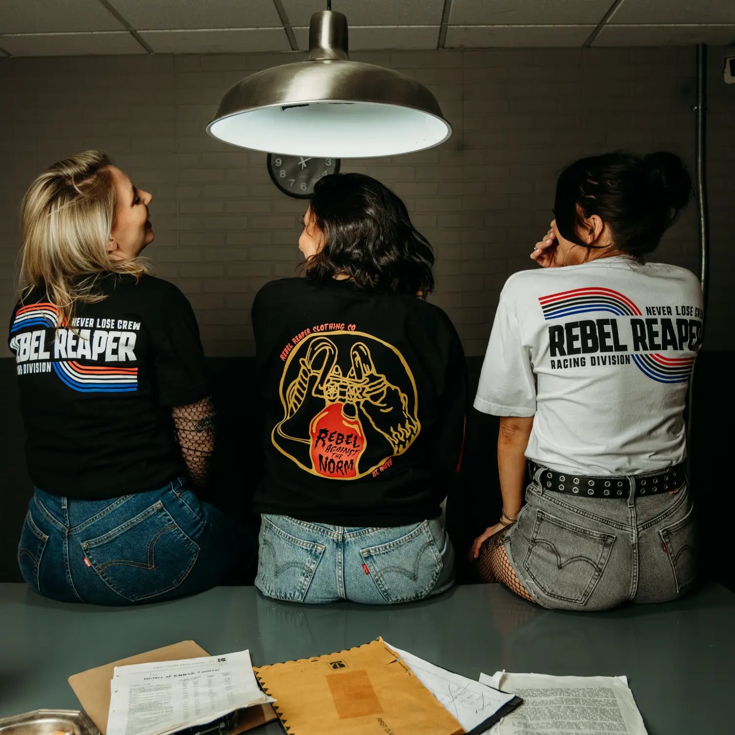 AMF Classic Tee | White - Rebel Reaper Clothing Company