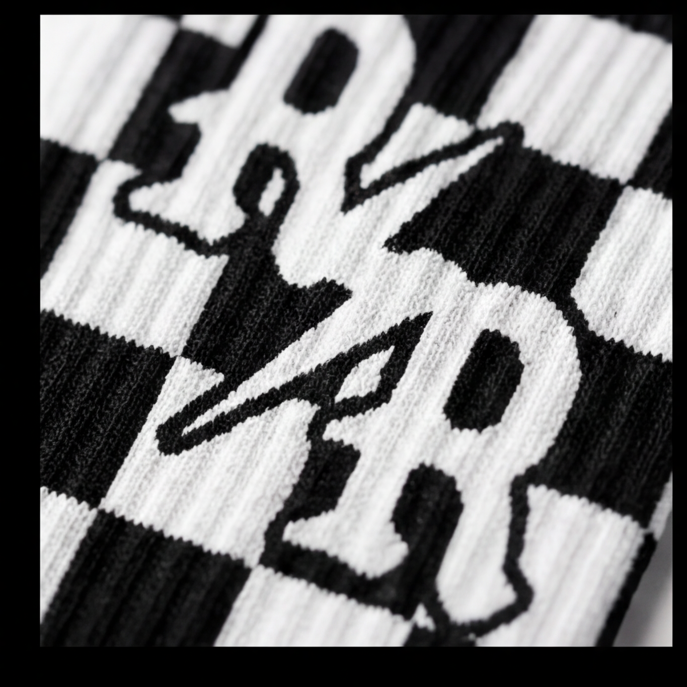 Checkered Crew Socks