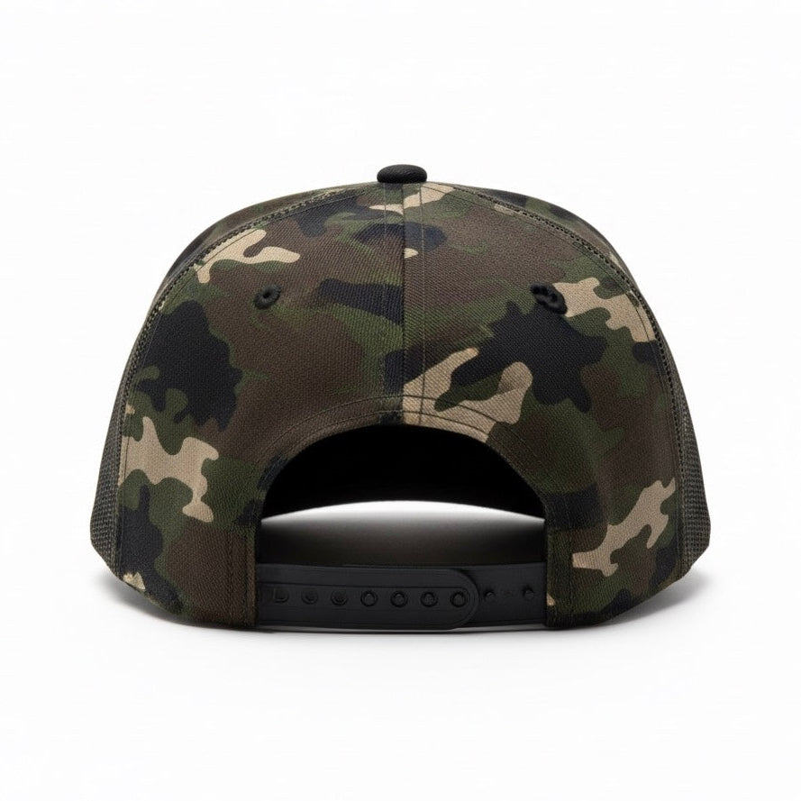 Logo Green Camo - “Slugger” Curved Brim Baseball Hat