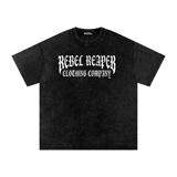 The Enforcer Snow Washed Oversized Cotton T-Shirt