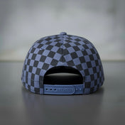 Logo - Slate Blue Checkered Snapback Hat