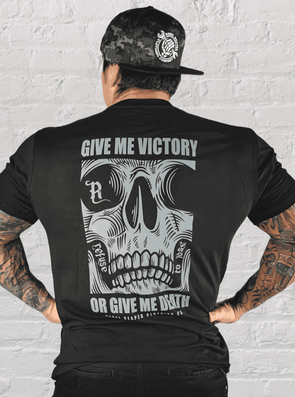 Victory or Death Tee | Black | Mens T-Shirt | Rebel Reaper XL