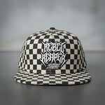 Logo - White / Black Checkered Snapback Hat