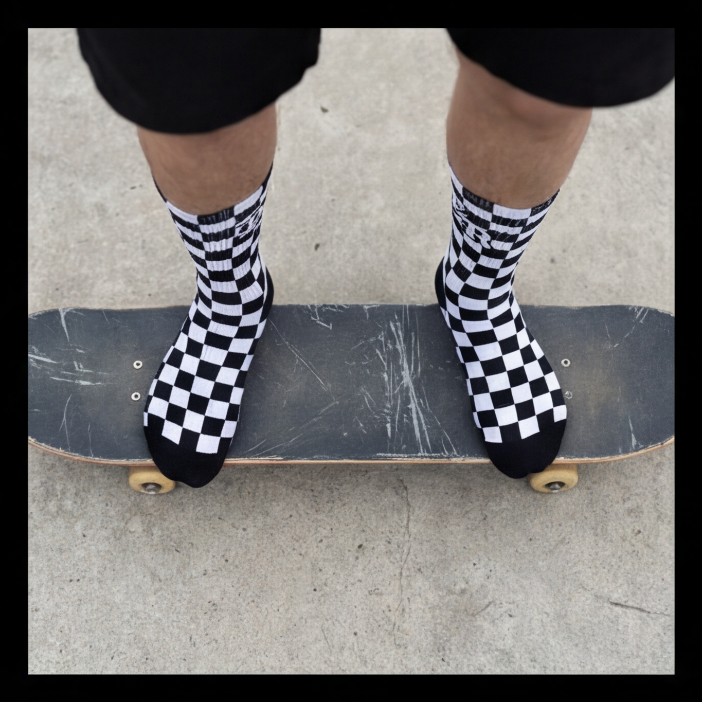 Checkered Crew Socks