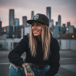 Logo - Black & Grey Checkered Snapback Hat