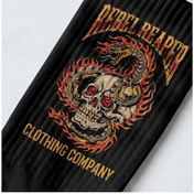 Black Serpent Skull Crew Socks