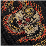 Black Serpent Skull Crew Socks