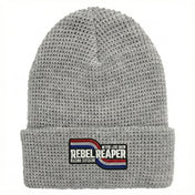 Waffle Knit Beanie - Grey