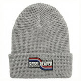 Waffle Knit Beanie - Grey