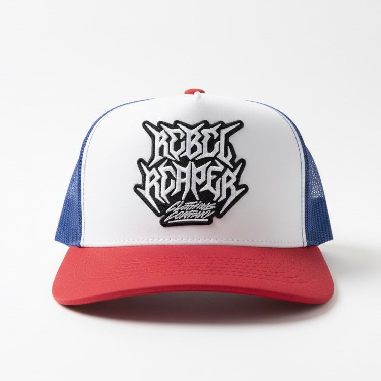 Logo USA - Curved Brim Mesh Trucker Hat