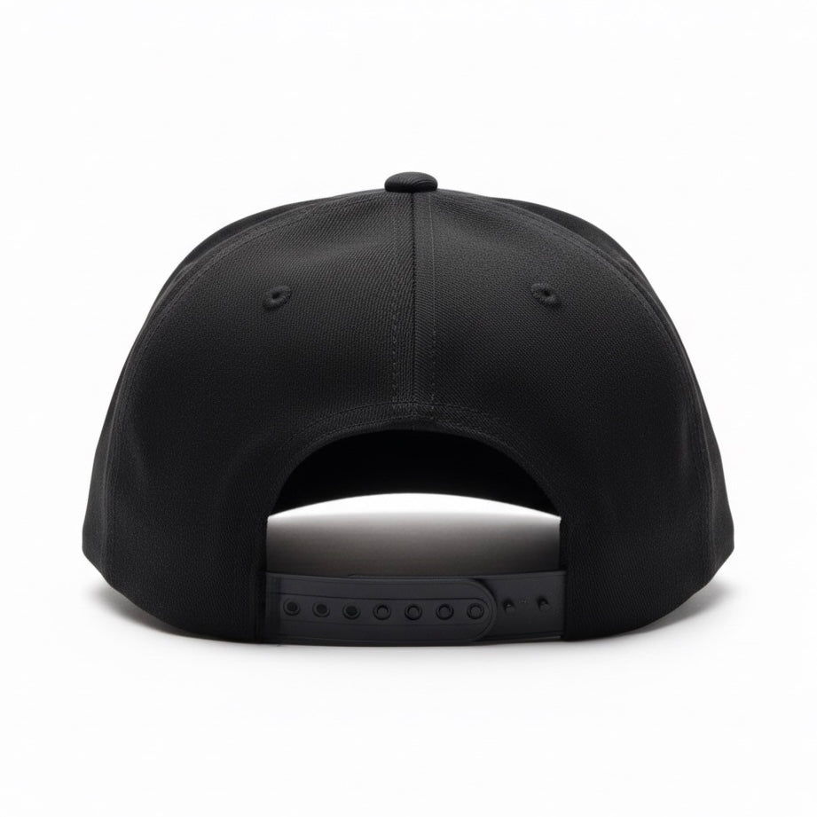 Monogram Badge - Black -  Curved Brim Baseball Hat