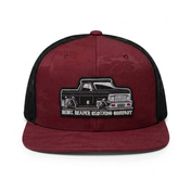 Lowered Truck- Maroon Camo/ Black/ Black Mesh Snapback Hat