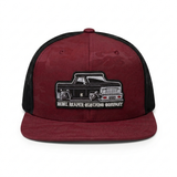 Lowered Truck- Maroon Camo/ Black/ Black Mesh Snapback Hat