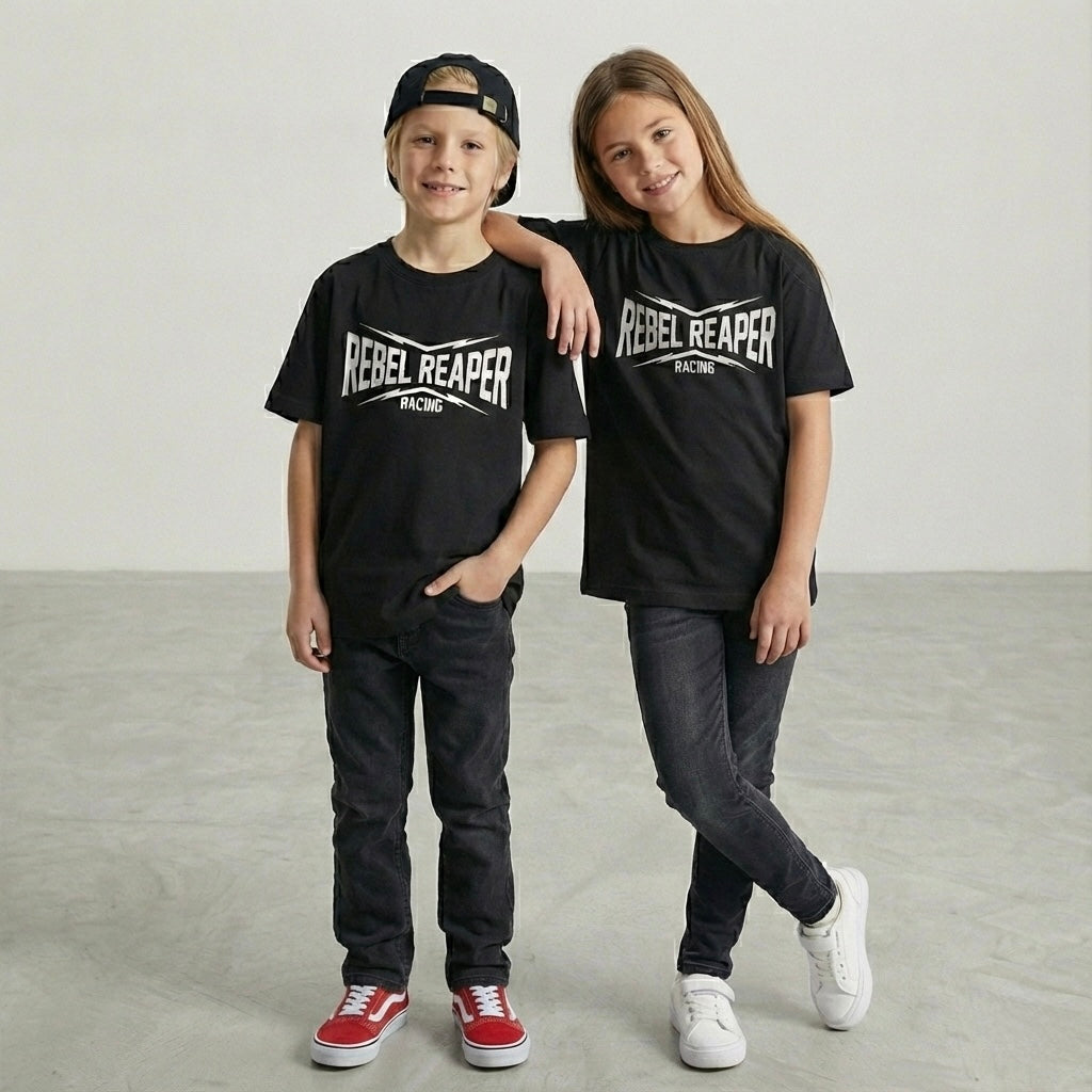 Kids Tee - Bolts Racing - Black