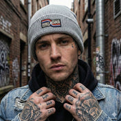 Waffle Knit Beanie - Grey