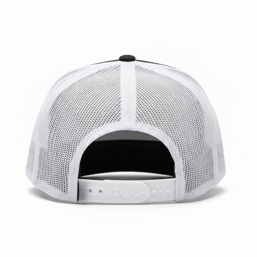 Monogram Logo Hat - Black / White (White Mesh)