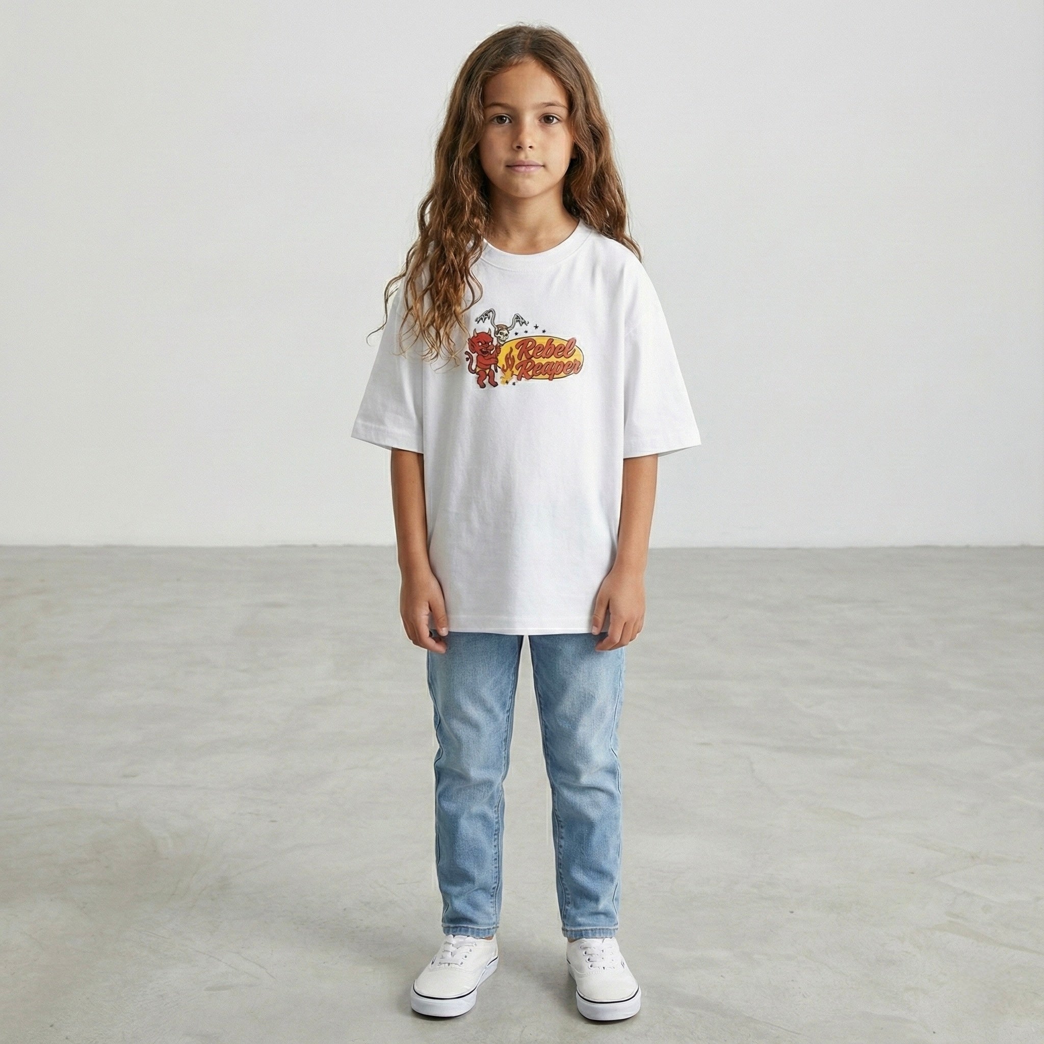 Kids Tee Lil’ Devil - White
