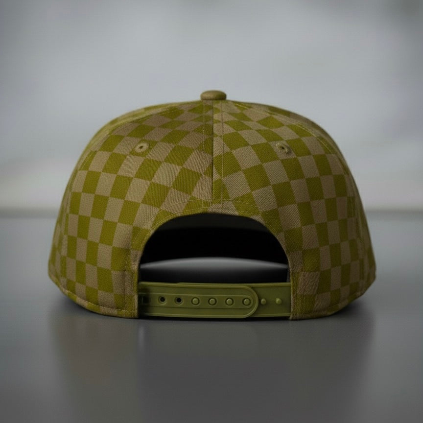 Logo Hat - Cactus Green Checkered SnapBack