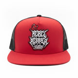 Devil Logo - Red / Black Trucker Snapback Hat
