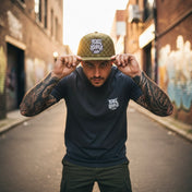 Logo - Cactus Green Checkered Snapback Hat