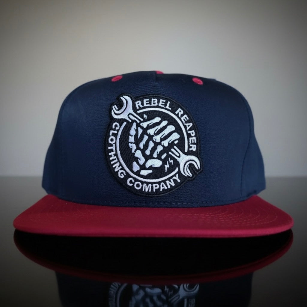 Wrench Logo Hat Blue/Red