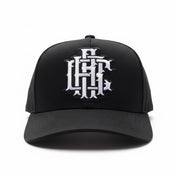 Monogram Badge - Black -  Curved Brim Baseball Hat