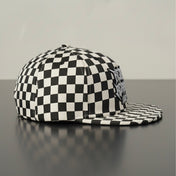 Logo - White / Black Checkered Snapback Hat