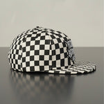Logo - White / Black Checkered Snapback Hat