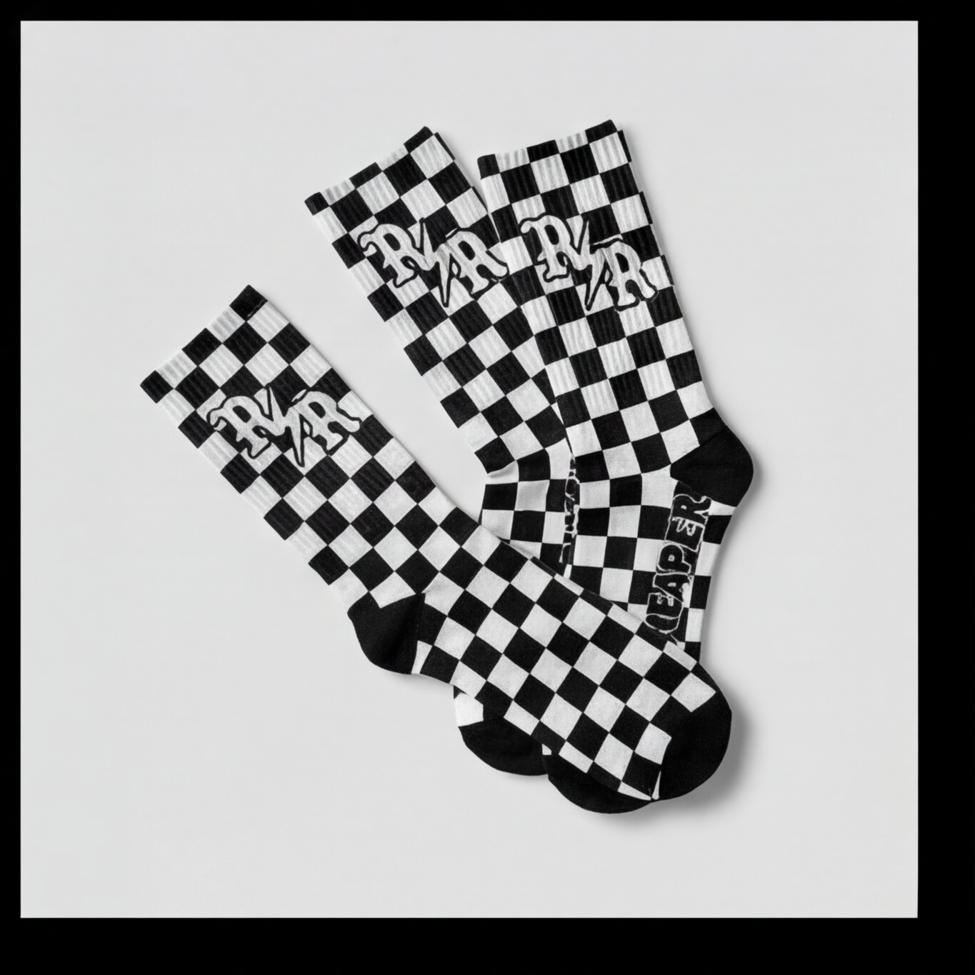 Checkered Crew Socks