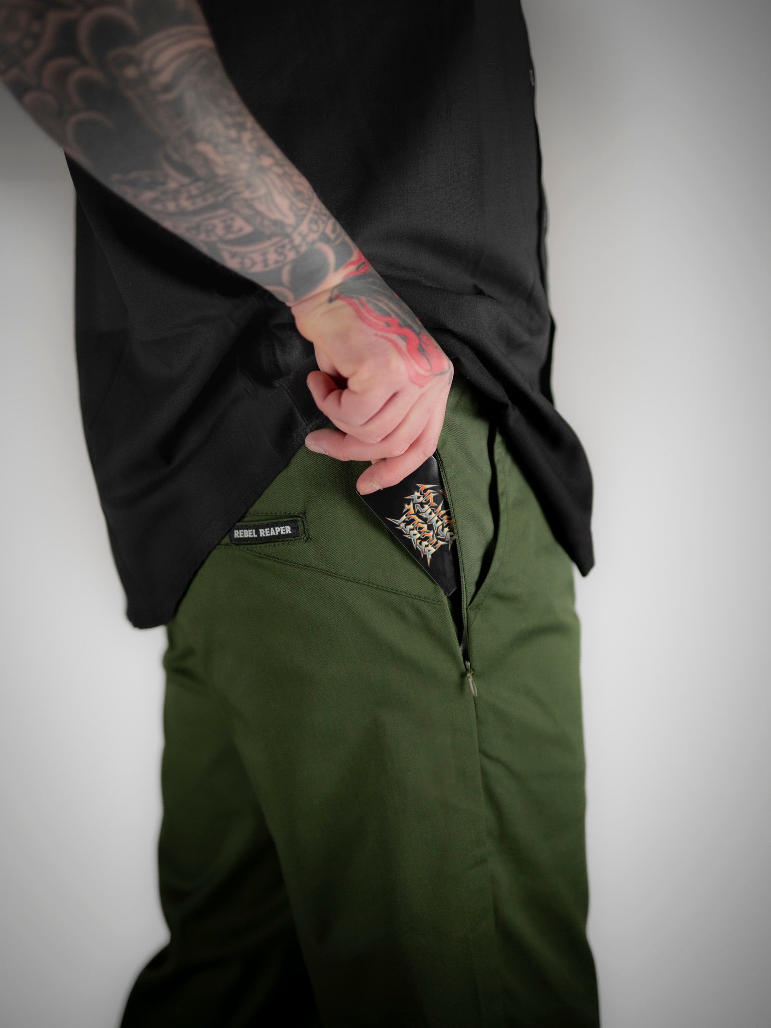 Chino Pants OD Green - Rebel Reaper Clothing Company