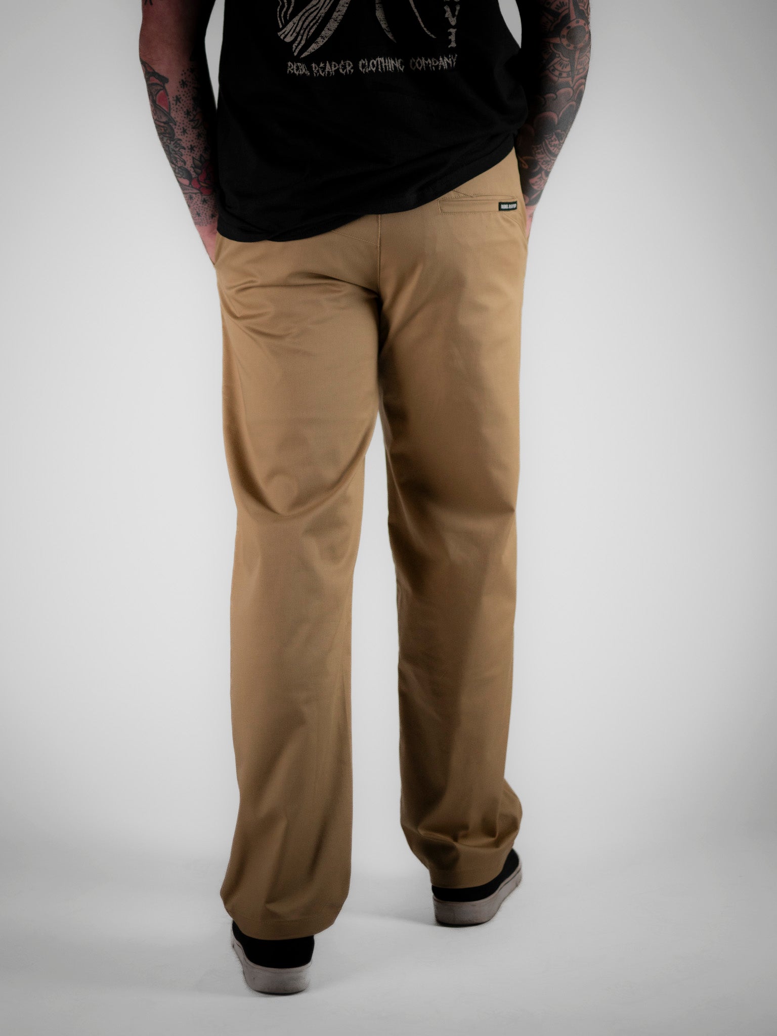 Chino Pants Khaki - Rebel Reaper Clothing Company