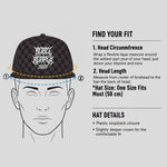 Logo - White / Black Checkered Snapback Hat