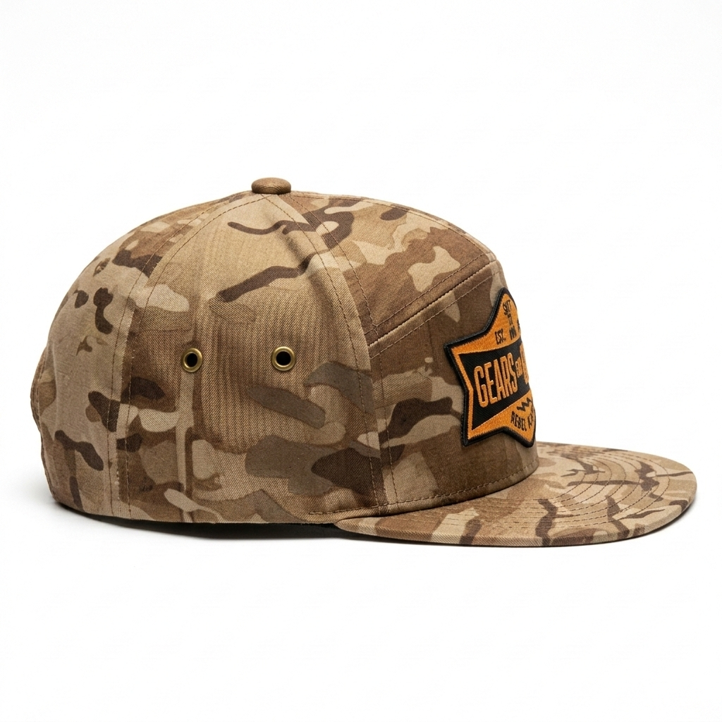 Gears For Glory - Traditional Camo 7-Panel Hat
