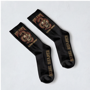 Black Serpent Skull Crew Socks