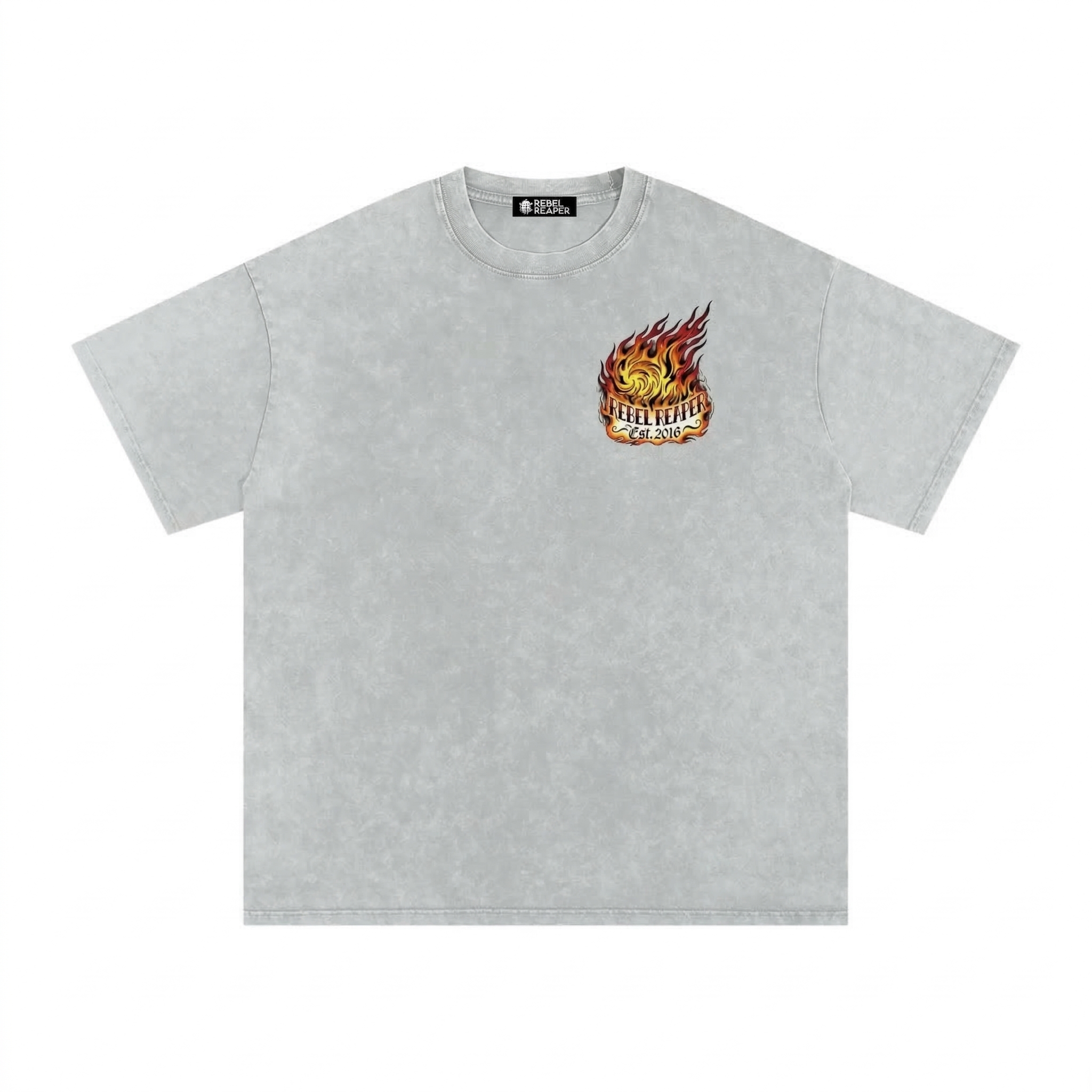 The Widowmaker Vintage Wash Oversized T-Shirt - Light Gray