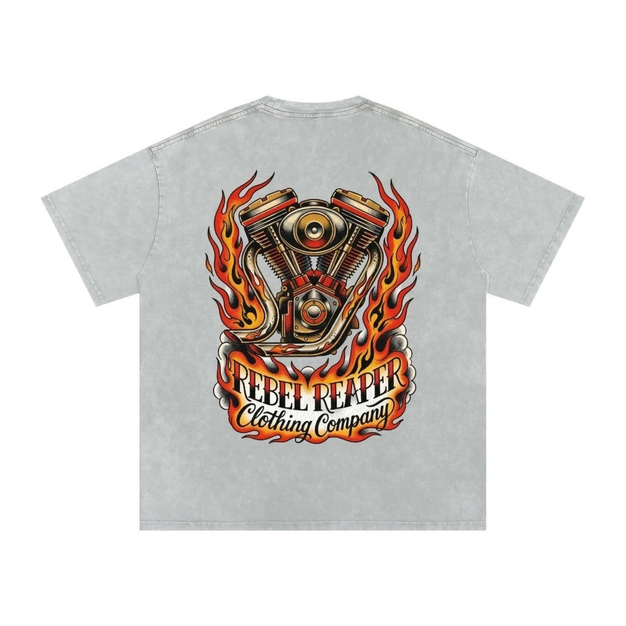 The Widowmaker Vintage Wash Oversized T-Shirt - Light Gray