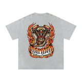 The Widowmaker Vintage Wash Oversized T-Shirt - Light Gray