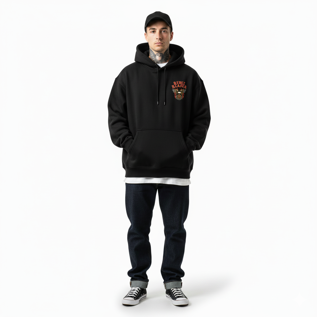 Victory Wheel Oversize Fleeced Hoodie