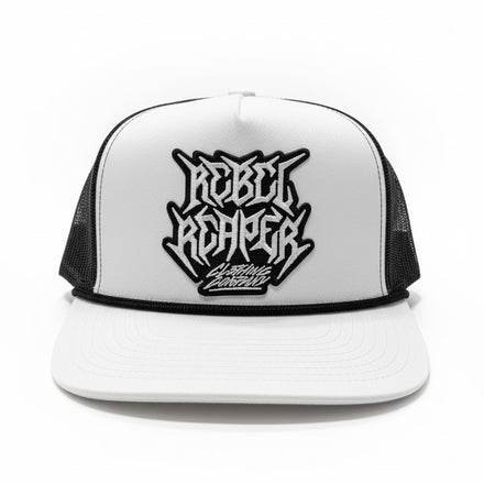 Logo Trucker - White / Black Rope / Black Mesh Snapback Hat